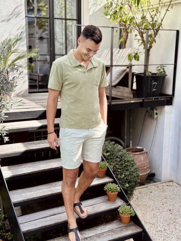 Frottee Polo Shirt "Grayson" – Bild 4