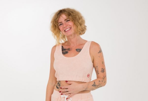 Frottee Cropped Tank „Lyla"